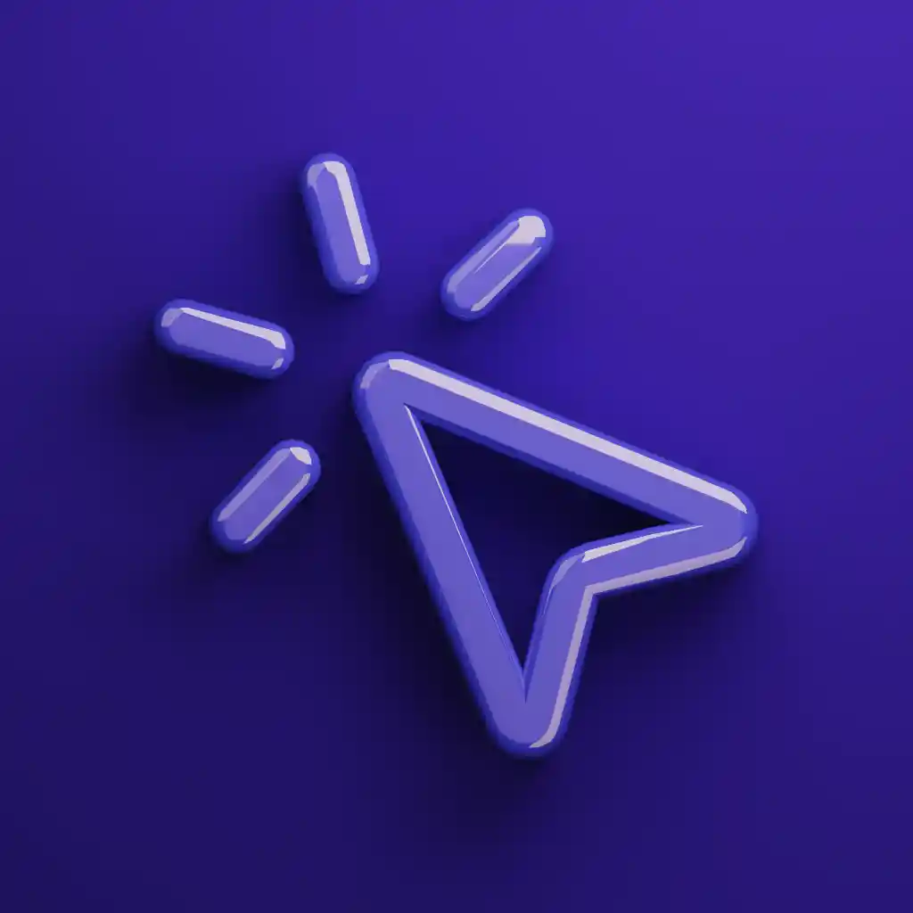 An icon of a mouse cursor clicking