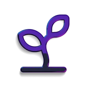 Icon showing a plant sprouting