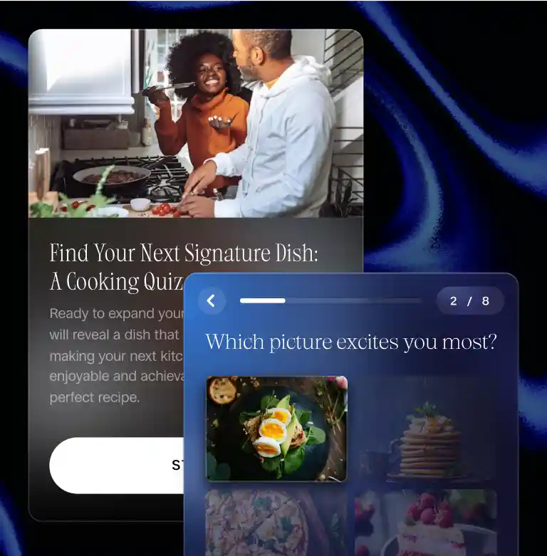A quiz about which type of food dish you should cook