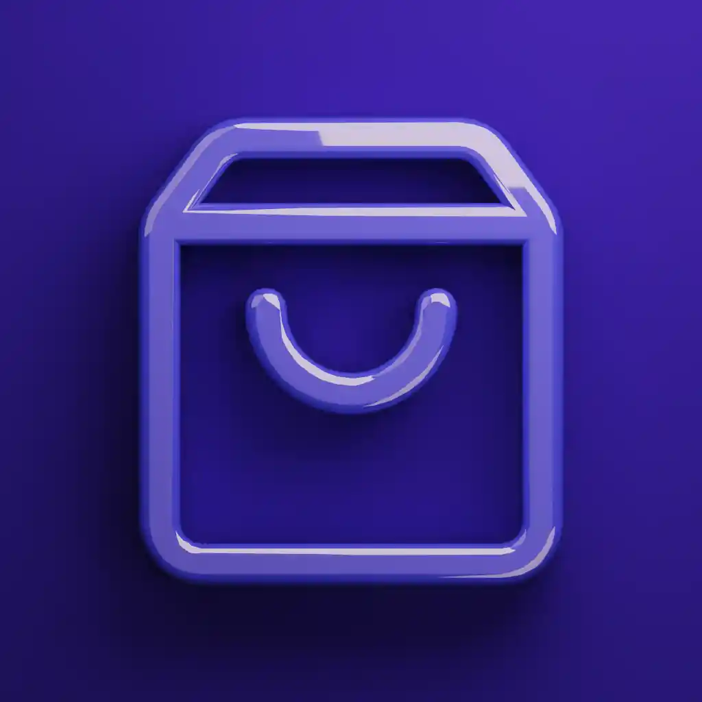 An icon of a shopping bag