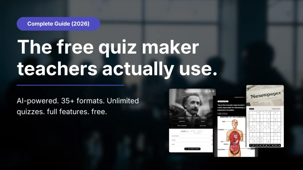free quiz maker for teachers