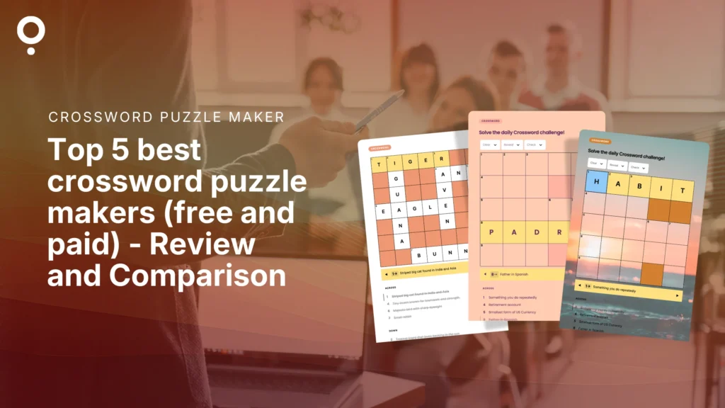 Top 5 Best crossword Puzzle Makers