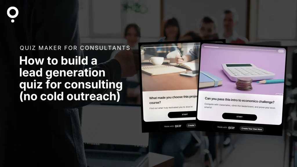 Lead generation quiz for consultant
