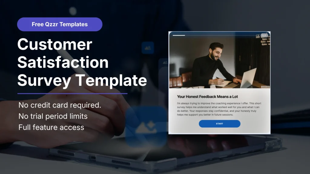Customer Satisfaction Survey Template by Qzzr Quiz and Survey Maker
